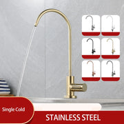 1/4 Gold Plated RO Drinking Water Filter Faucet For Kitchen