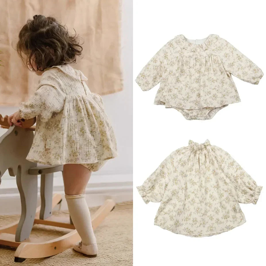 Little Angel - Organic Cotton Fall Spring Dress