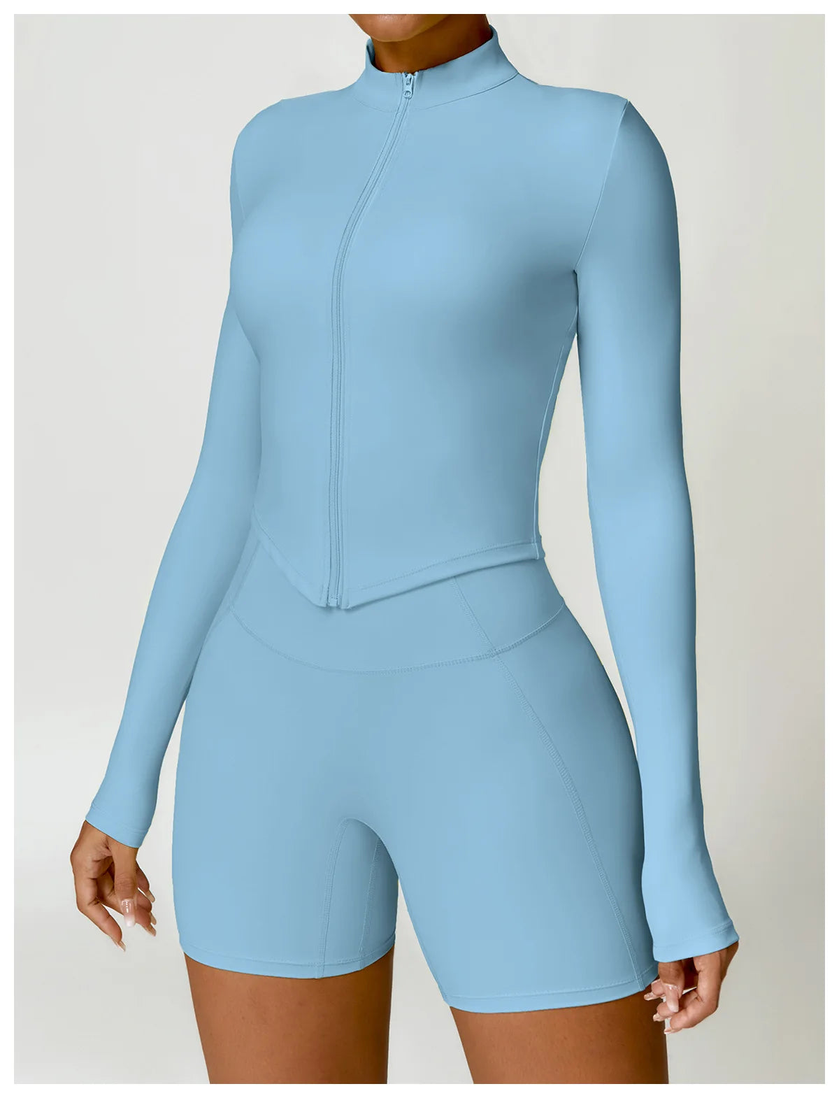 Áo Thun Nữ Dài Tay Tập Gym Yoga Chạy Bộ Thể Thao