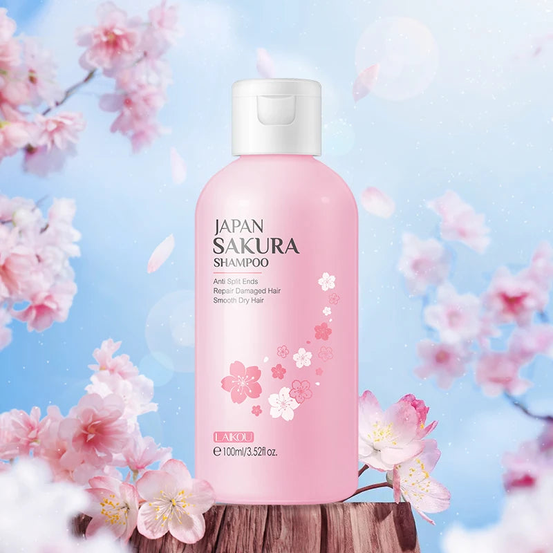 LAIKOU Sakura shampoo restores split ends and makes hair smooth