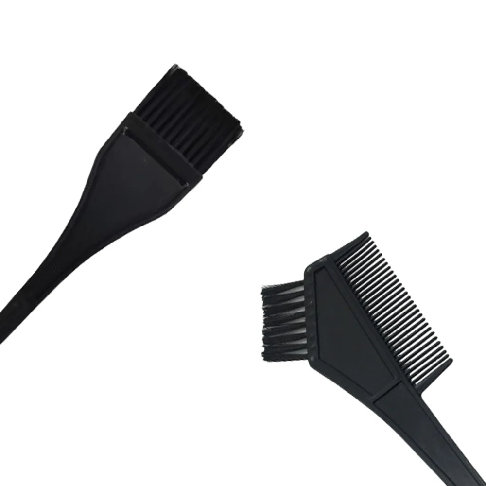 Set of 4 hair dyeing tools: bowl, brush, brush, mixing stick