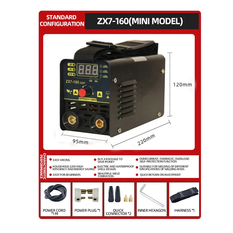 Máy Hàn Đa Năng 220V IGBT MMA TIG MIG Chuyên Nghiệp - Daisan Mart