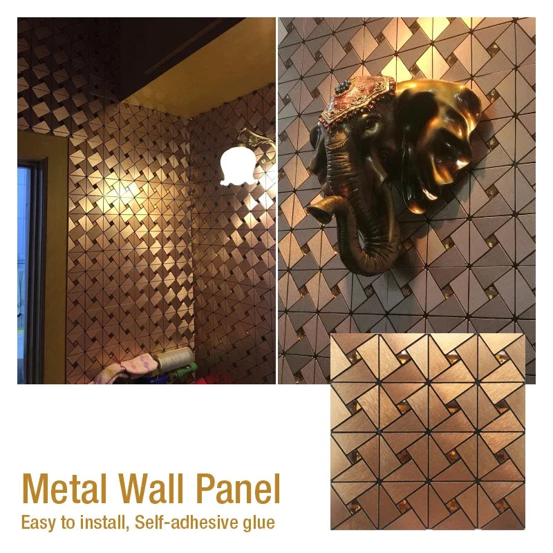 Luxury 3D metal pattern wall panels