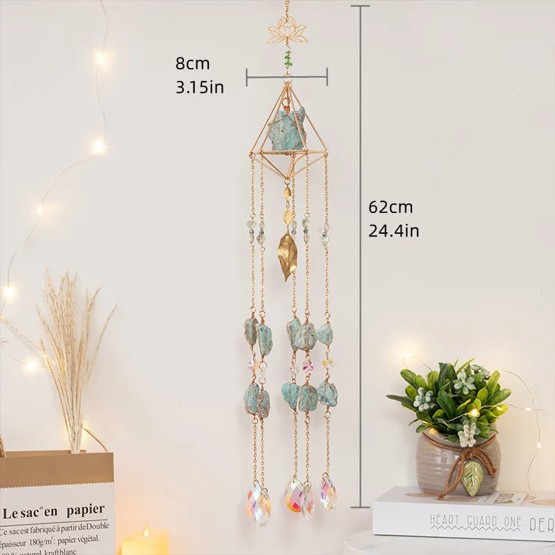 Rose Quartz Feng Shui Decorative Tower