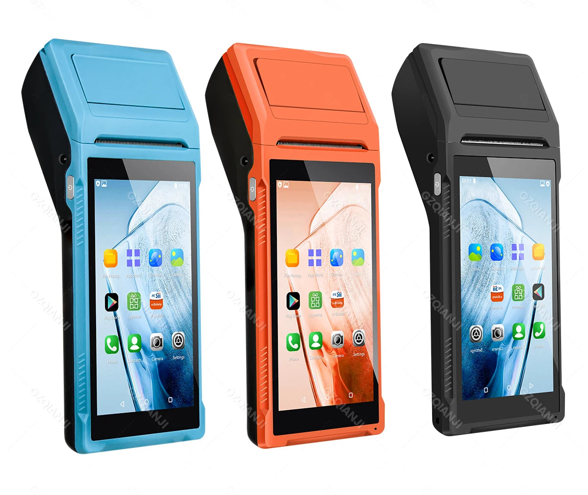 PDA POS Handheld device Pos terminal built in thermal bluetooth printer 58mm wifi Android Rugged PDA Barcode Camera Scaner 1D 2D