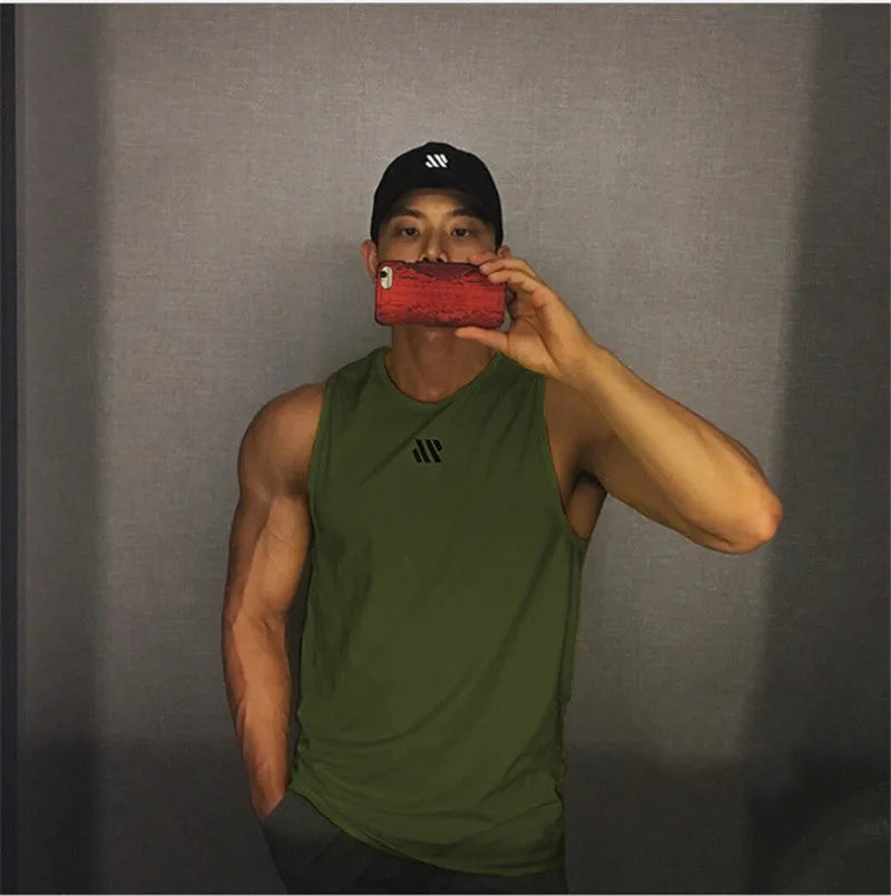Áo ba lỗ nam thể thao gym 2024, thoáng khí, chạy bộ - Daisan Mart