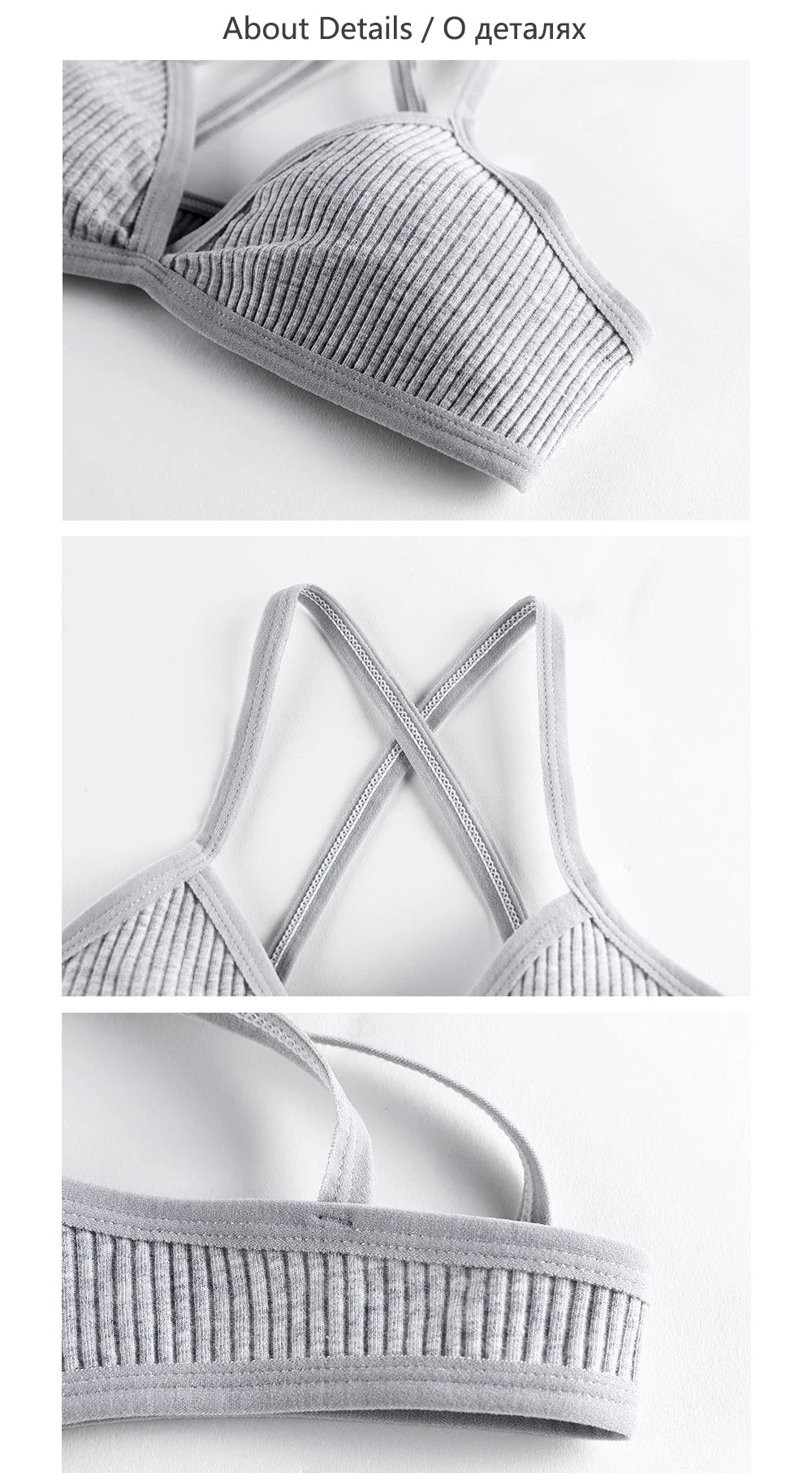 BANNIROU 1Pcs Wire Free Cotton Bra For Woman Thin Soft Female Bras Bralette Underwear Women's Lingerie