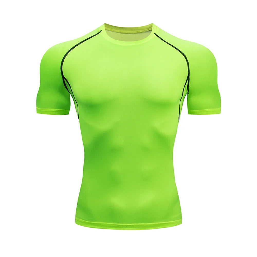 Áo Thun Nam Tập Gym Bo Dáng, Nhanh Khô, Co Giãn 4 Chiều