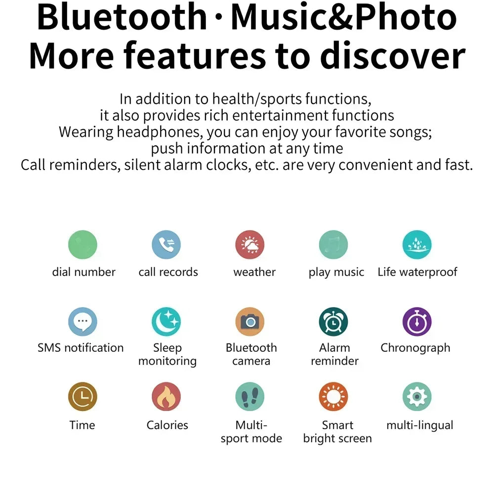 Đồng Hồ Thông Minh Đo Sức Khỏe, Nhận Thông Báo IOS/Android