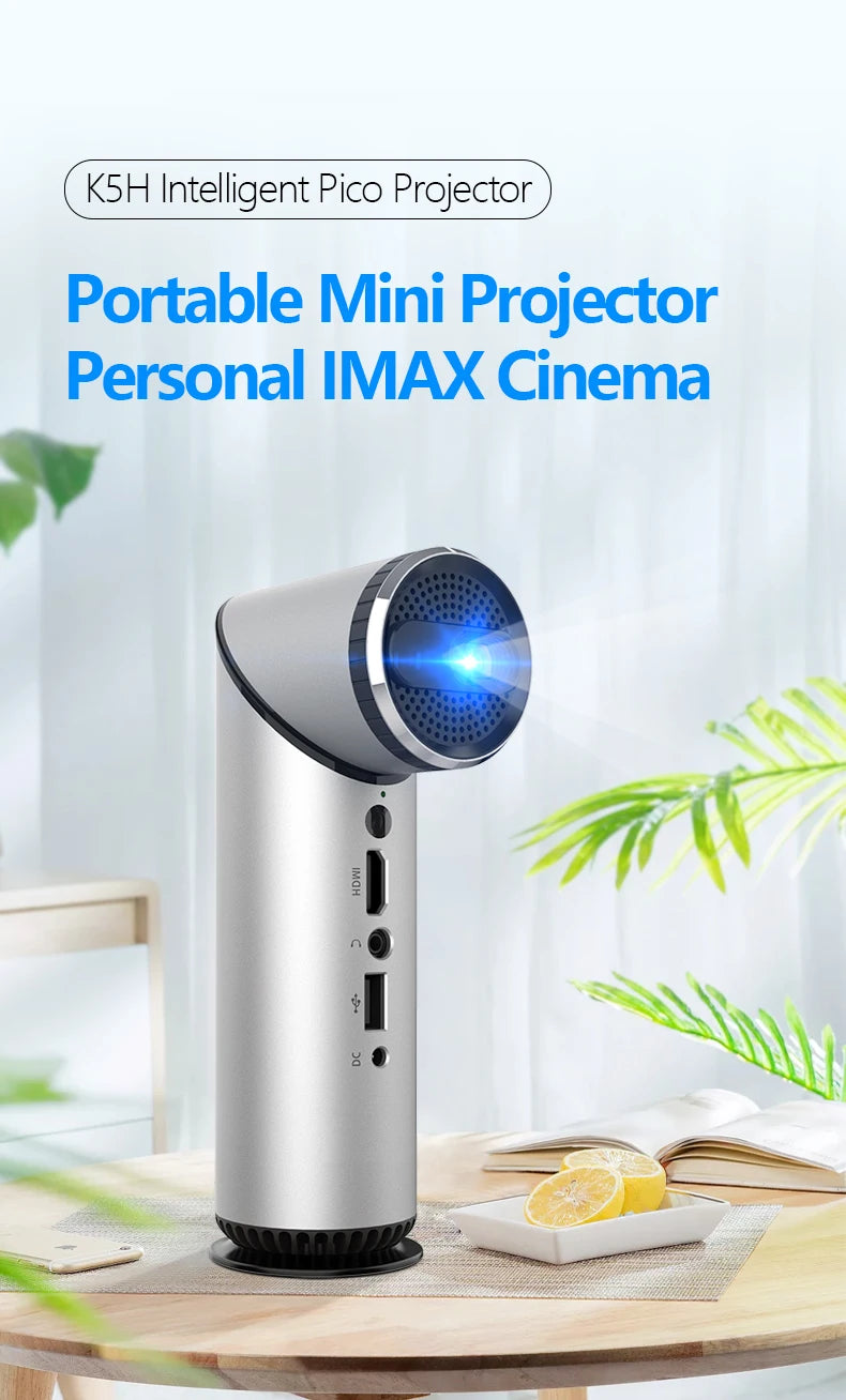 Máy Chiếu Mini 4K KIXIN K5 Pin 6000mAh Android 11 - Daisan Mart