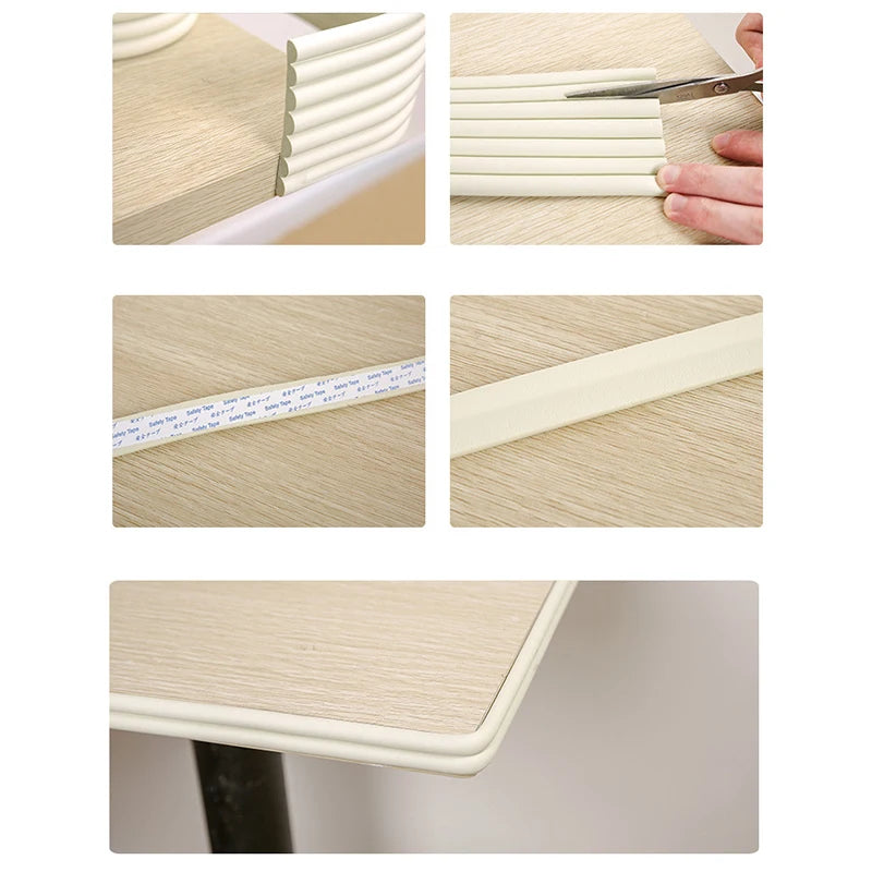 2M Baby Safety Protection Strip Table Desk Edge Guard Strip Corner Protector Furniture Corners Children Safety Foam Protection