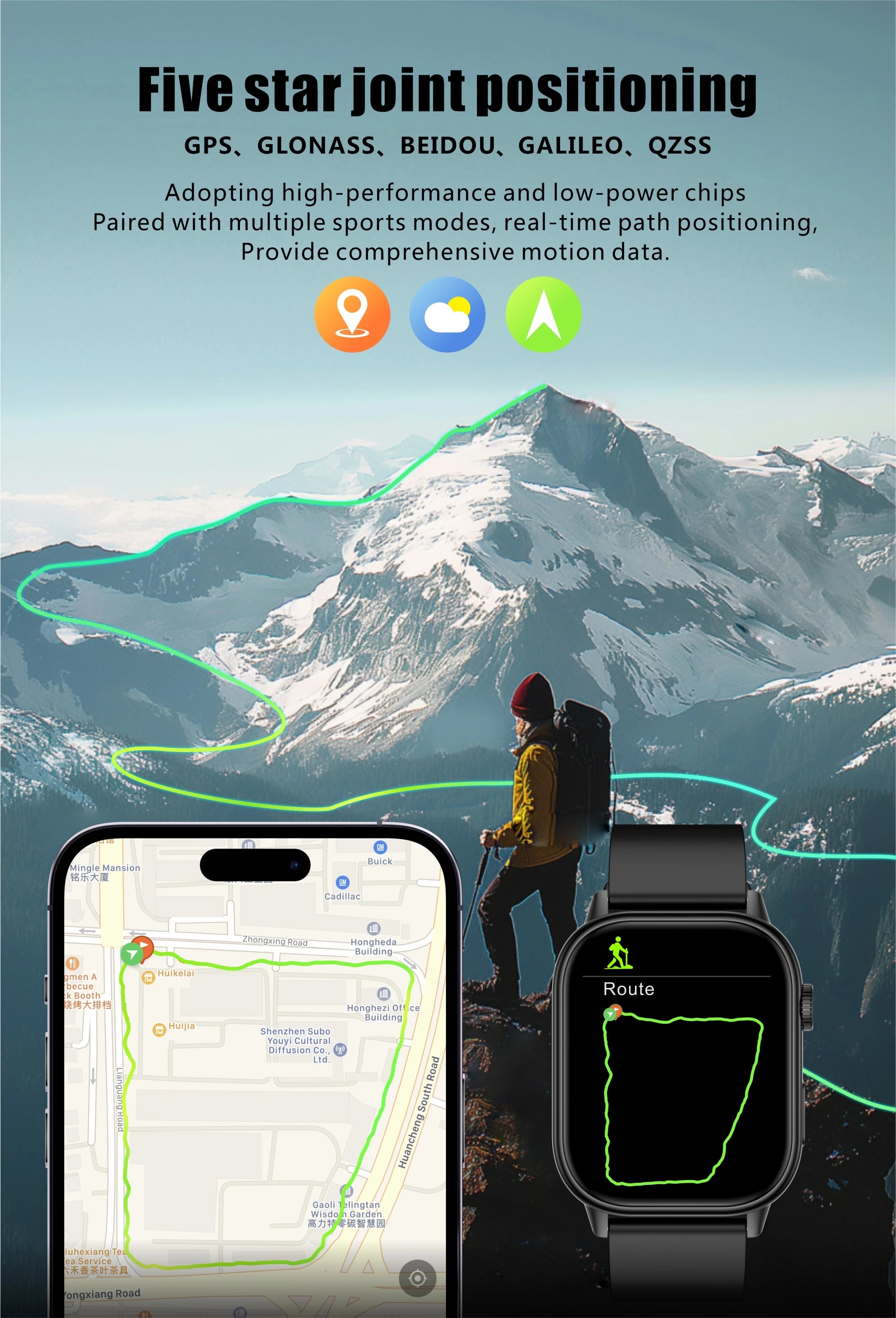 Multi-function AMOLED IP67 Smart Watch for Men and Women