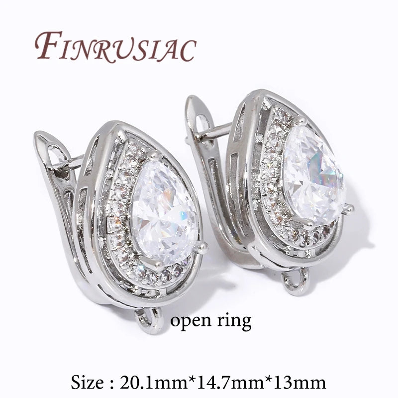 18K Gold Earring Hooks for DIY Jewelry and Accessories