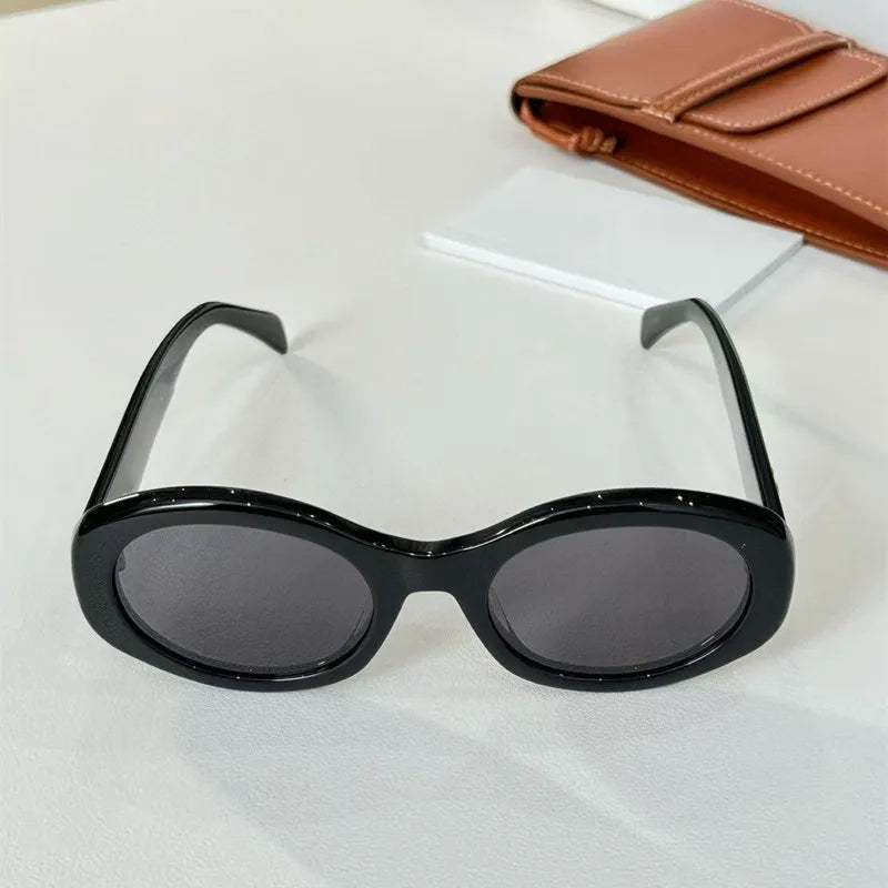 Kính Mát Nữ Oval Cao Cấp Acetate UV400