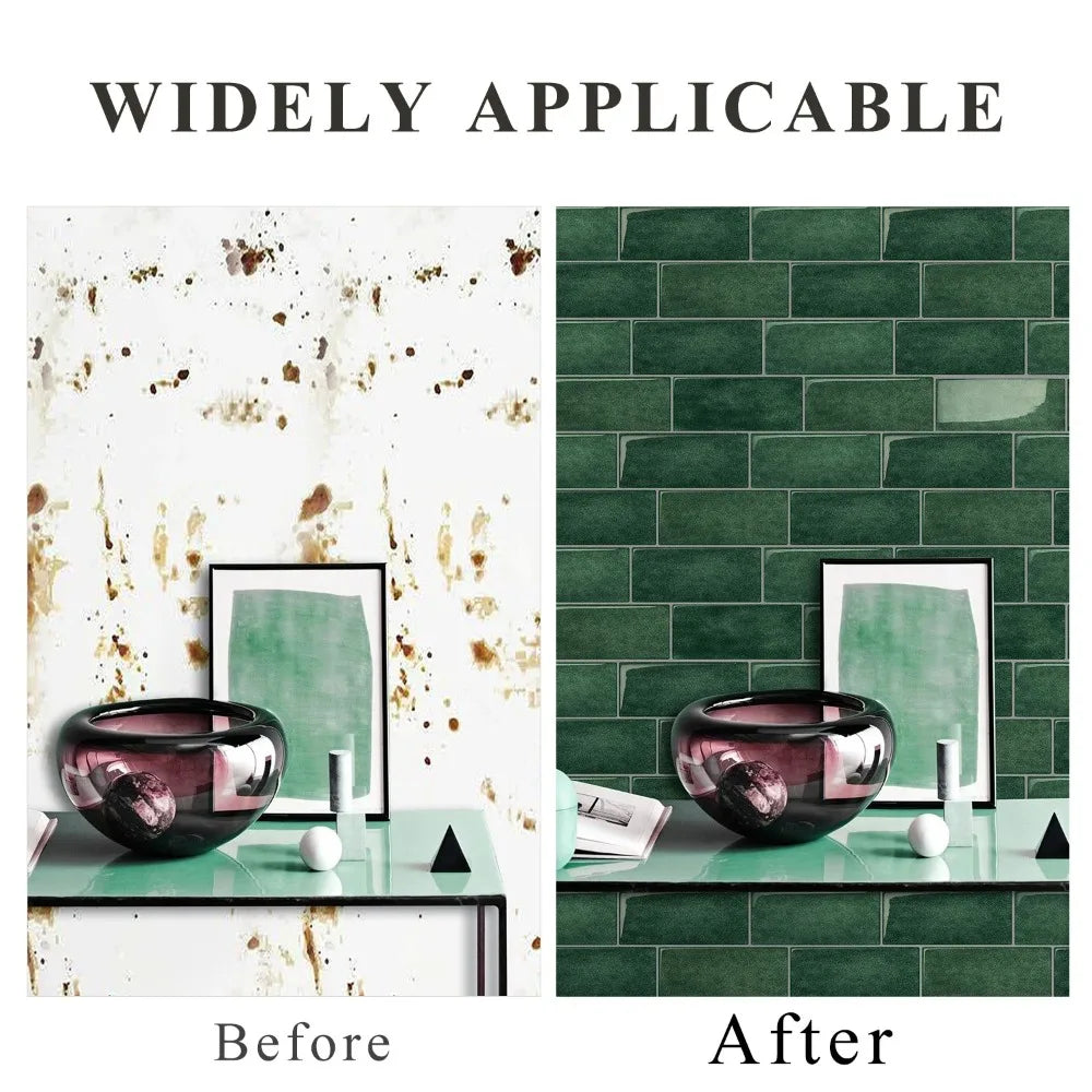 1Pcs New Self-adhesive 3D Wall Tile PVC DIY Wall Sticker Multifunction Waterproof Peel and Stick Wallpaper Home Decor