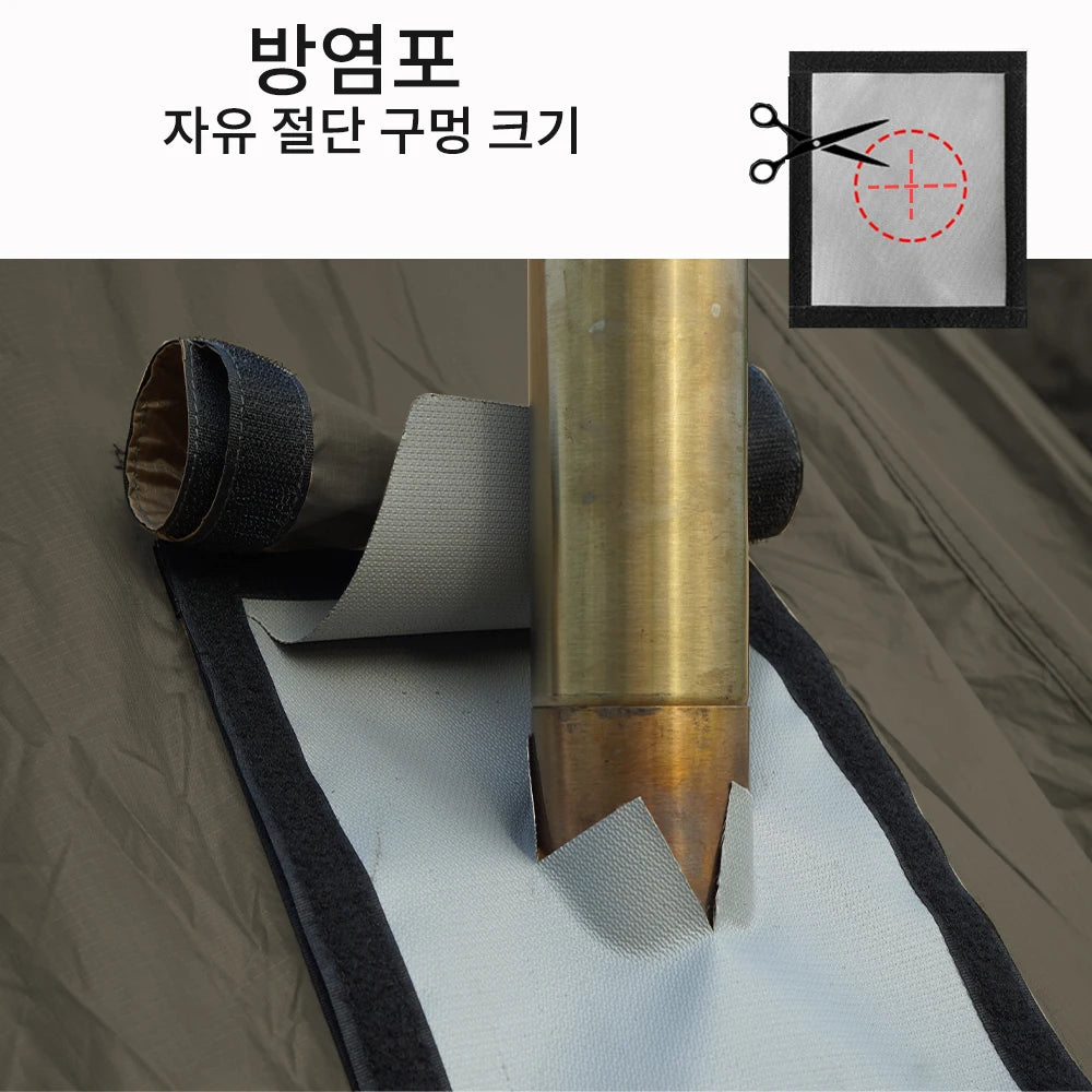 4 Season Waterproof Multi-Purpose Tipi Tent with Chimney