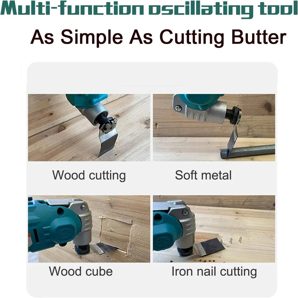Brushless Electric Oscillating Multifunction Tool Wireless Woodworking Cutting Variable Speed ​​Trimmer Saw For Makita 18v Battery