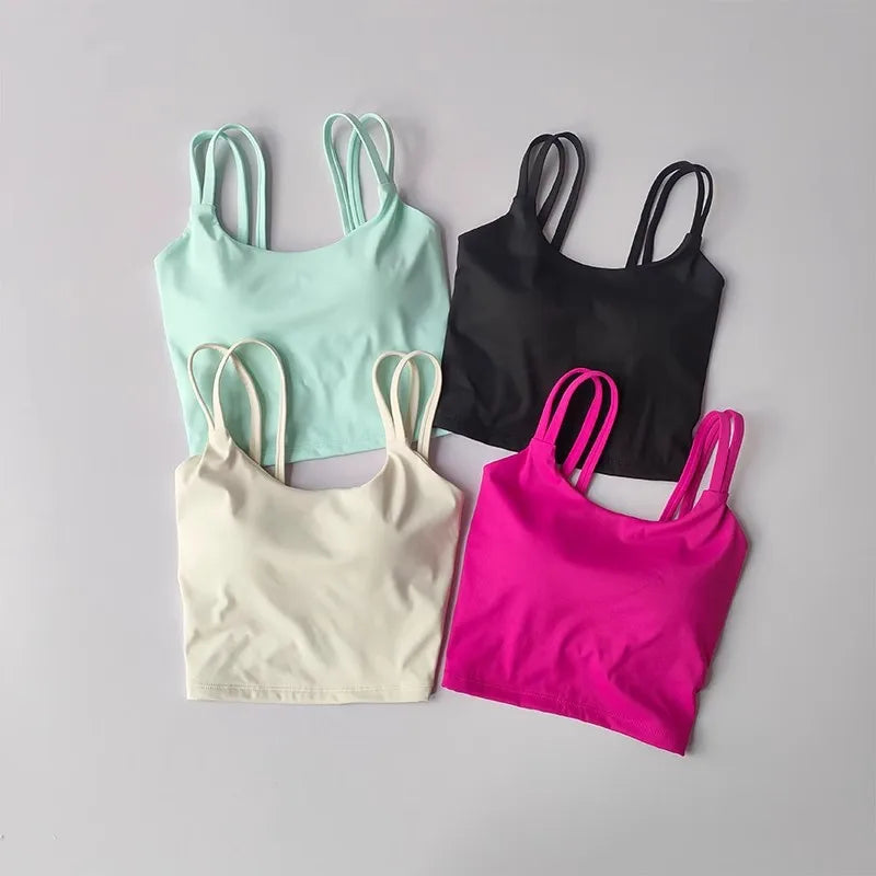 Áo Tập Nữ Đệm Cố Định, Sexy, Thắt Nút Sau, Yoga - Daisan Mart