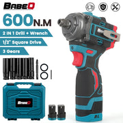 Máy Vặn Ốc Điện Không Dây 600Nm Không Chổi Than - Daisan Mart