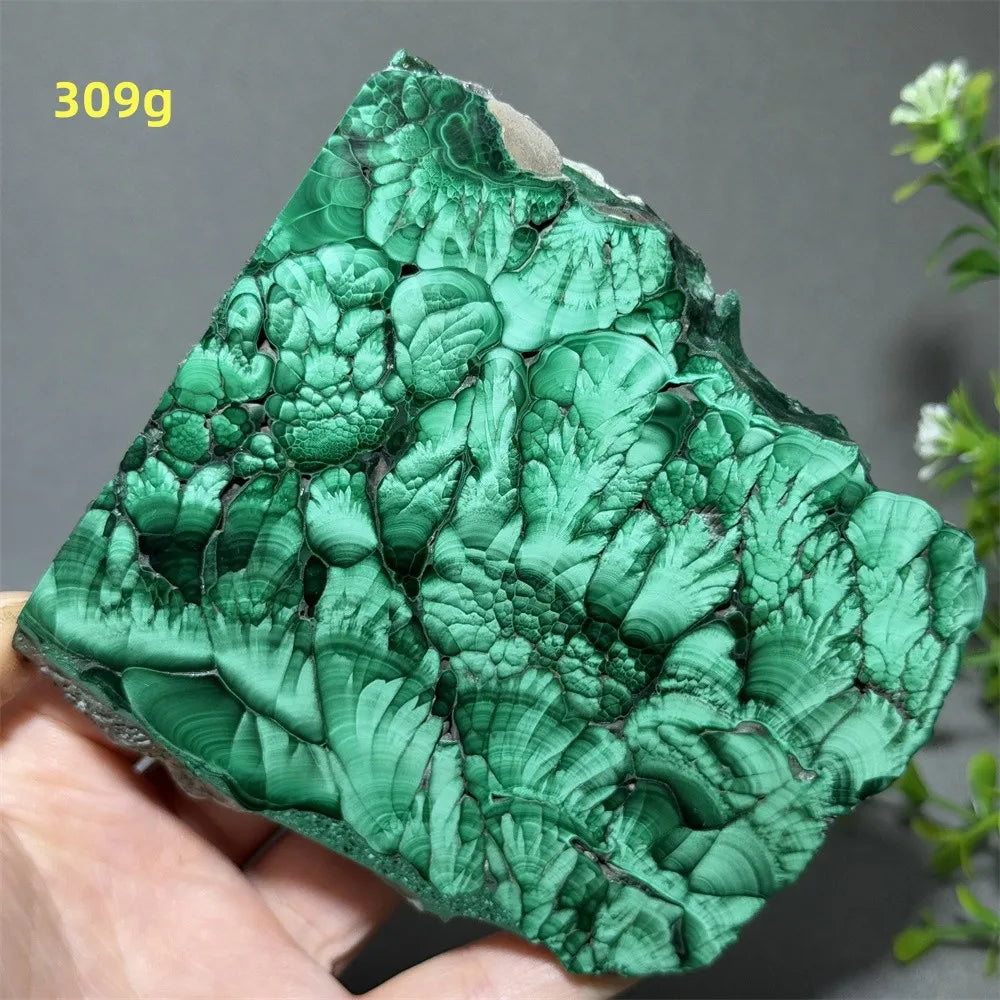 Thiên Nhiên Đá Malachite Sống Thiền Trang Trí 50cm - Daisan Mart