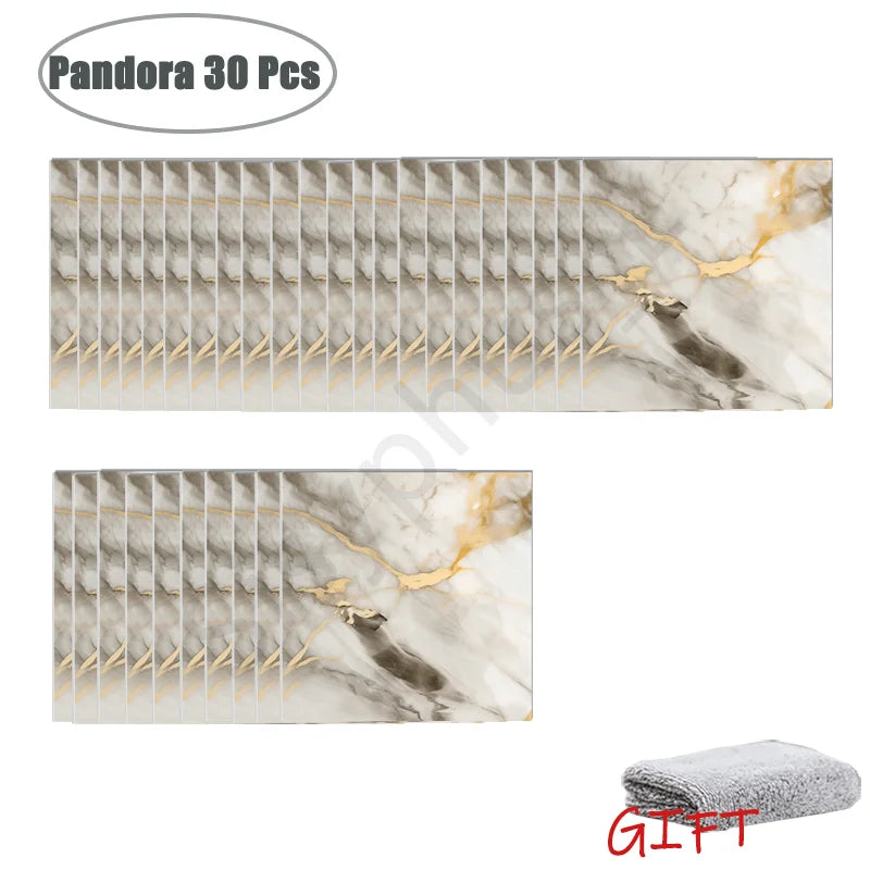 Miếng Dán Tường Vân Đá PVC Chống Nước 10-50 Miếng - Daisan Mart