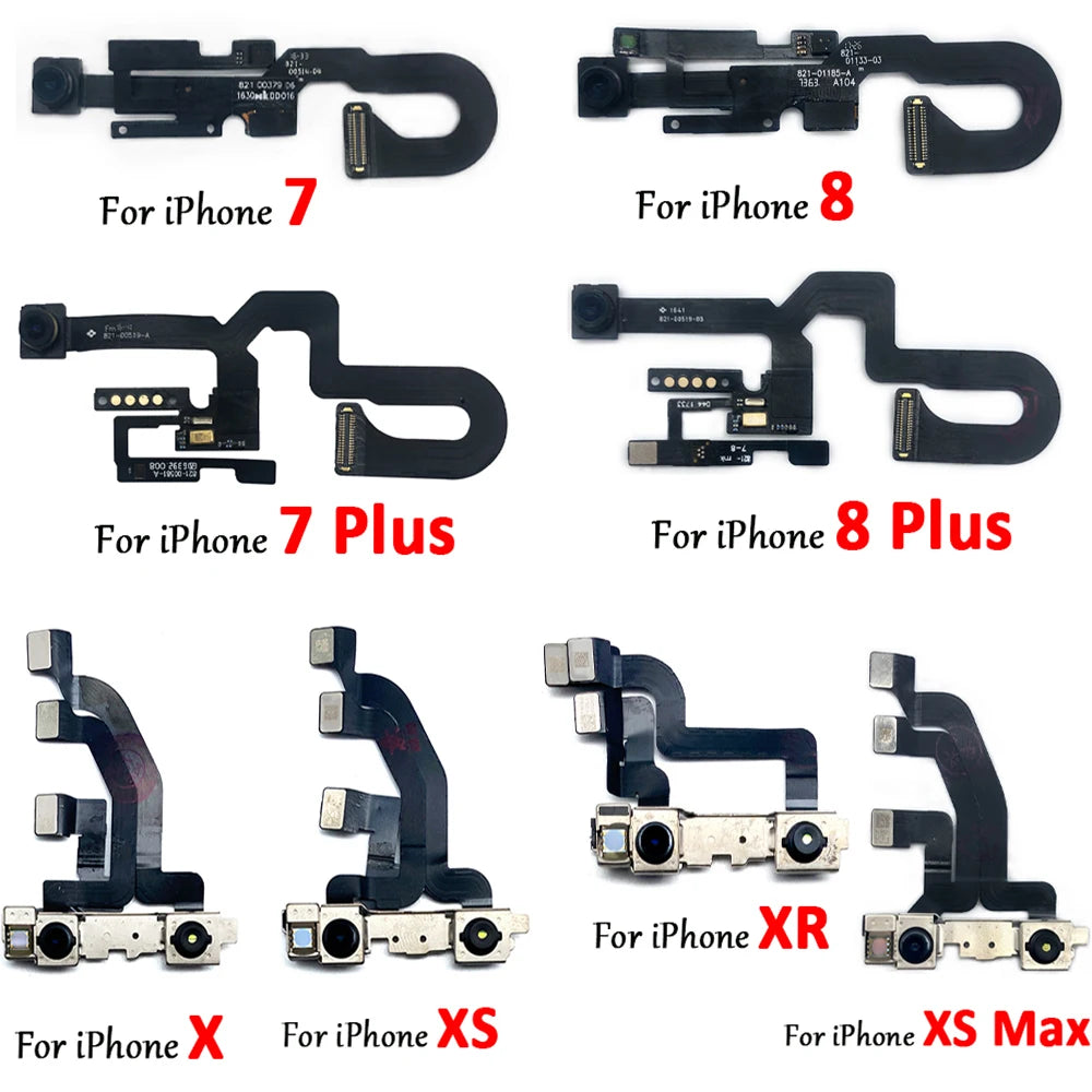 NEW For IPhone 7 8 6 6S Plus X XR XS Max Front Facing Camera With Proximity Light Sensor Flex Cable Distance Sensing Connector