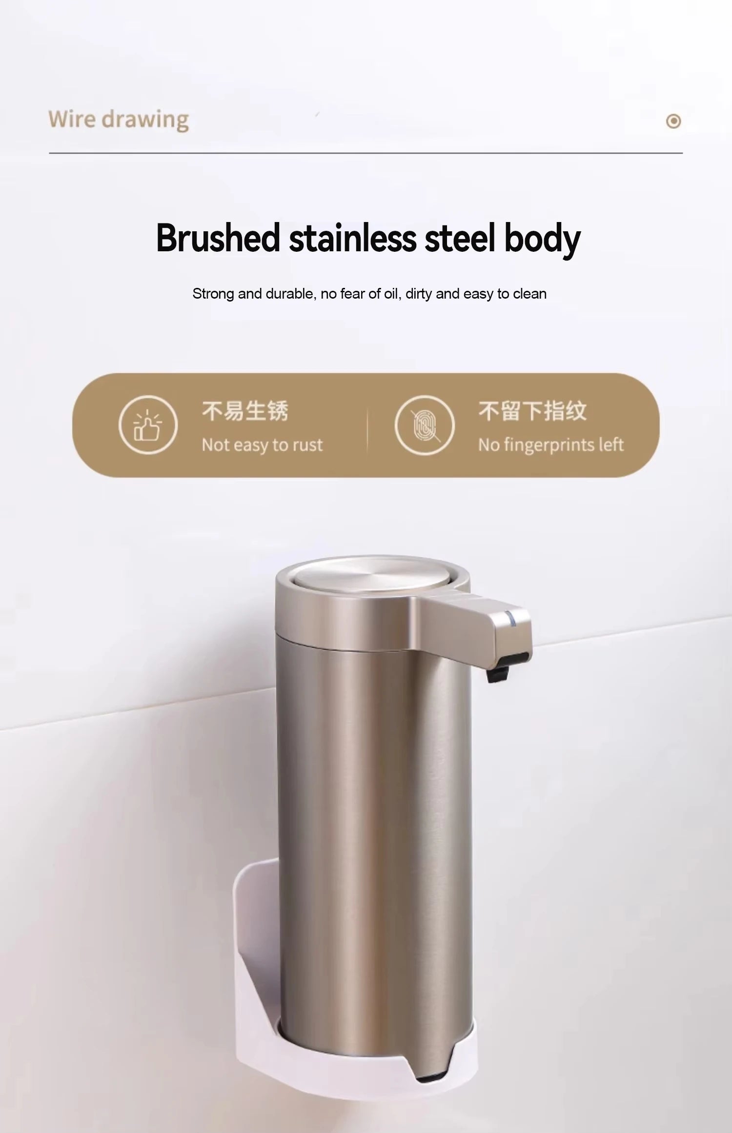 Bình Xà Phòng Tự Động Cảm Ứng Inox 304 Cao Cấp - Daisan Mart