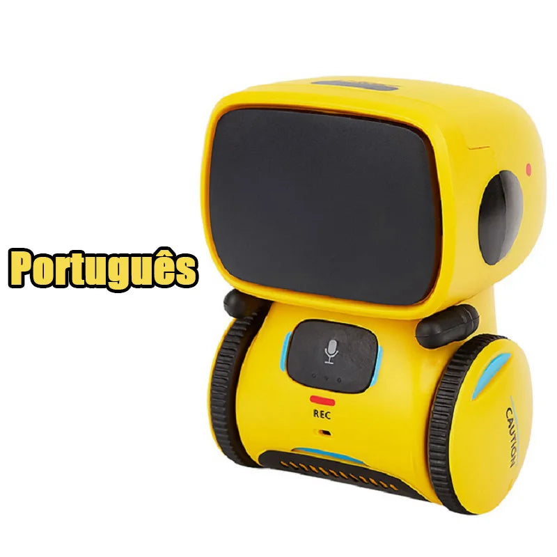 Emo Robot Intelligent Robots Russian & English & Spanish Version Voice & Touch control Toys Interactive Educational Children's G - Daisan Mart