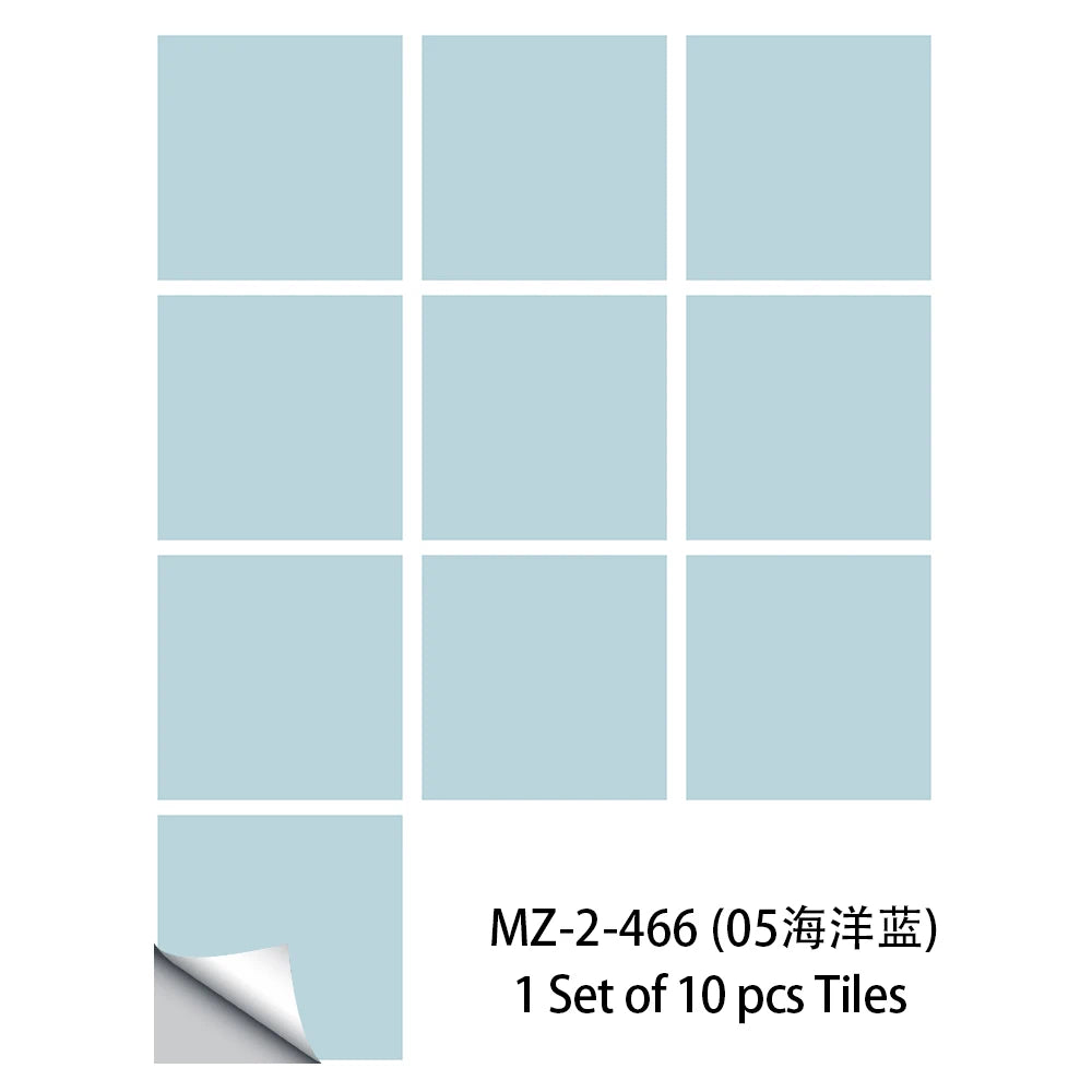 10 pieces of waterproof turquoise wall tiles