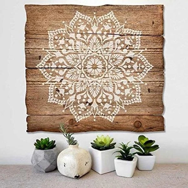 50*cm size diy craft mandala mold for painting stencils stamped photo album embossed paper card on wood, fabric, wall