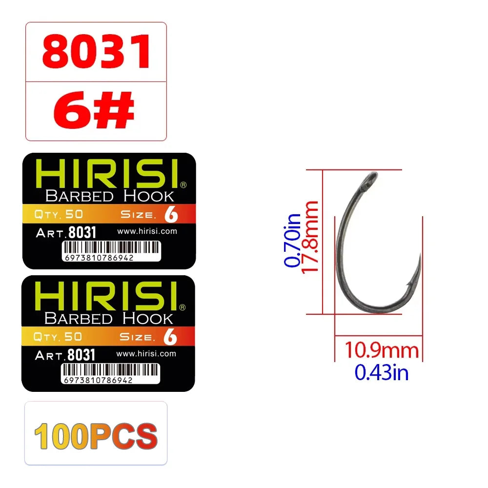 Móc Câu PTFE Hirisi 100 Chiếc Thép Carbon Siêu Bền