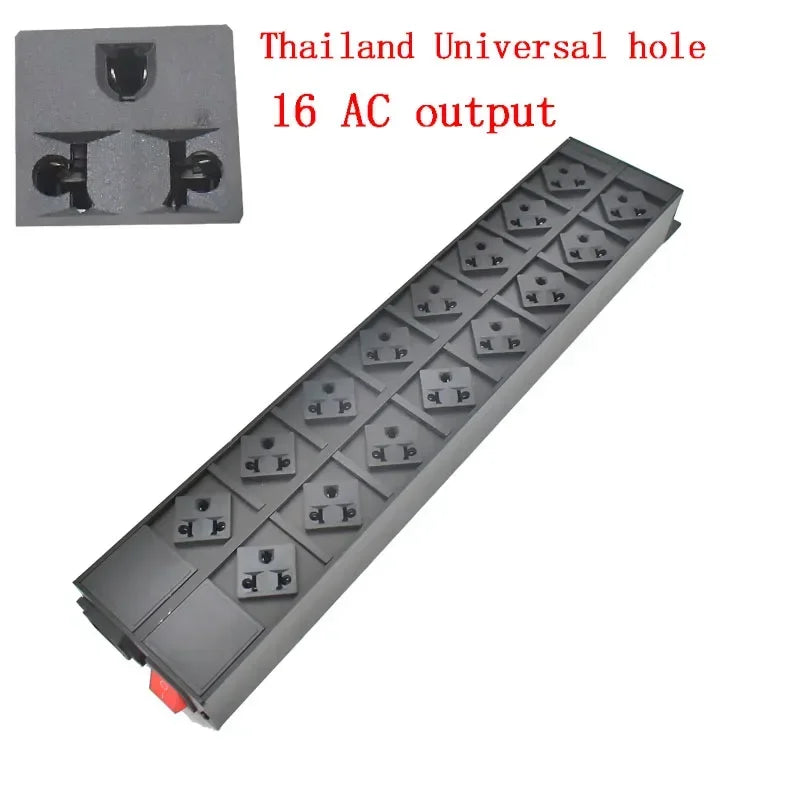 Ổ Điện Đa Năng PDU C14 16A/18 Cổng Quốc Tế - Daisan Mart