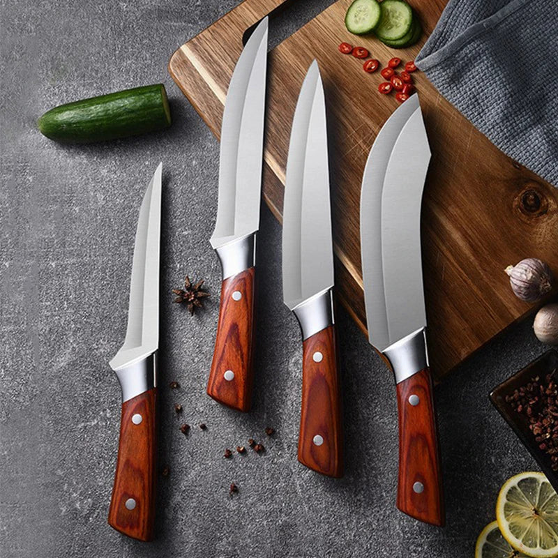 Multi-purpose Stainless Steel Boning Knife for Cutting Meat and Vegetables