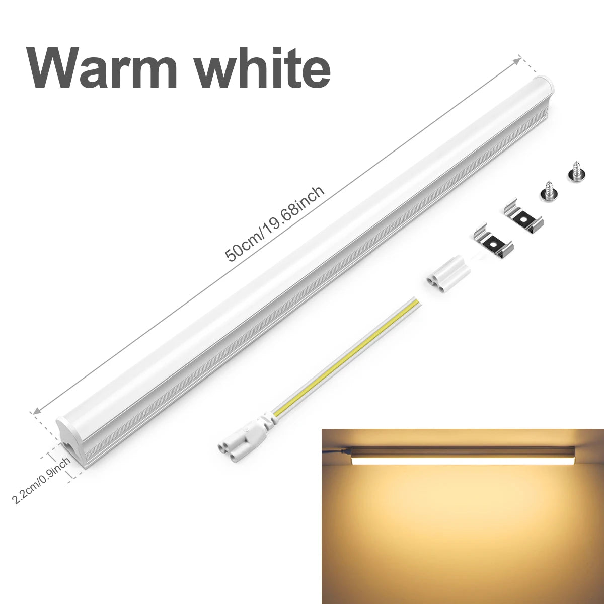 Đèn LED T5 15W 50cm 3000K-6500K cho Xưởng/Garage