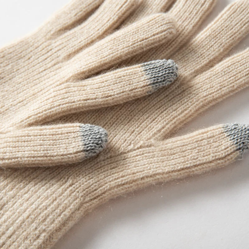 Găng Tay Nữ Len Cashmere Mềm Ấm, Cảm Ứng Mùa Đông - Daisan Mart