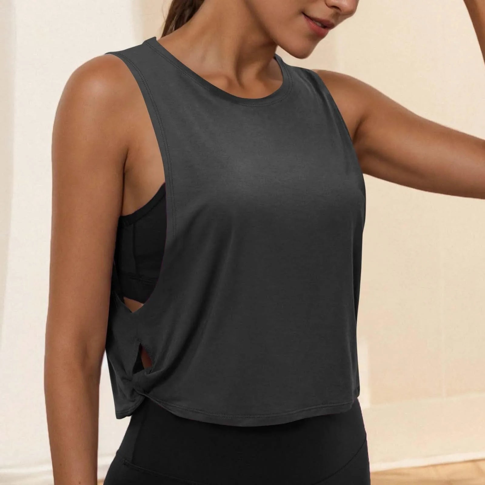 Áo Tank Tập Gym Nữ Không Tay Thoáng Mát Thời Trang - Daisan Mart