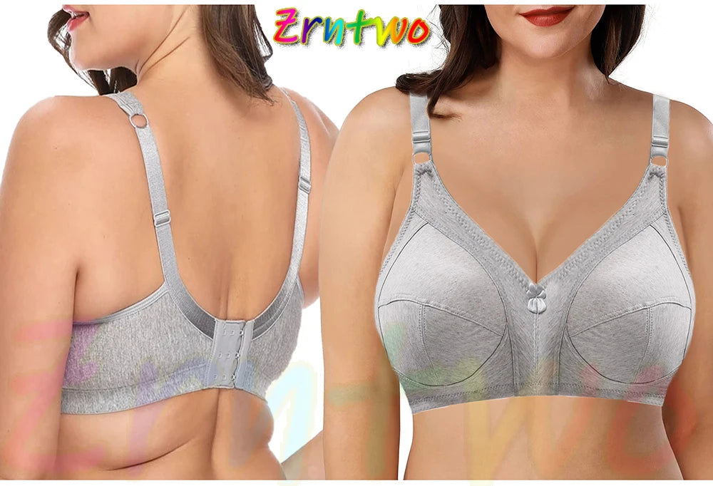 Sexy lace bra without underwire to lift bust for women in large size