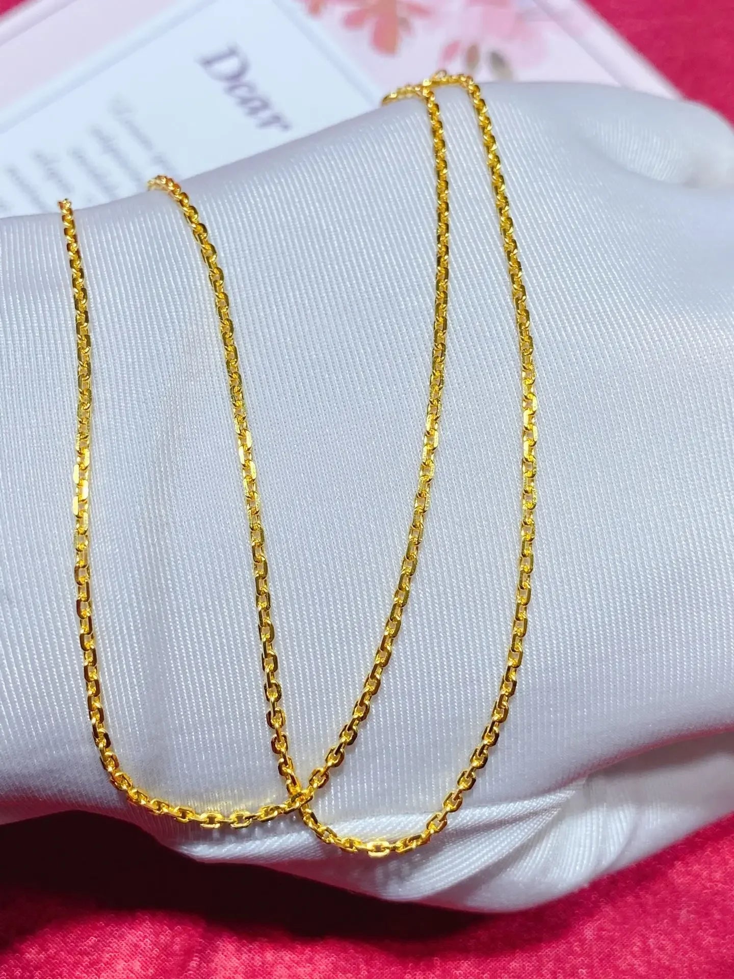 High Quality 999 Pure Gold Necklace 2025