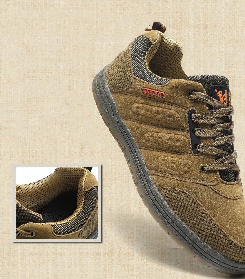 Giày Trượt Ván Nam Thu Retro Da Lộn Jeans Thời Trang