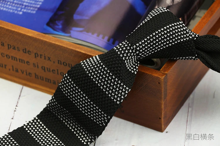 5.5公分條紋羊毛領帶，男士款，青春洋溢的韓式風格