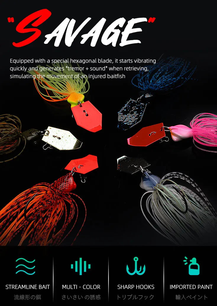 Mồi Jig Đầu Lắc 1/2oz Câu Cá Magic Works Silicon