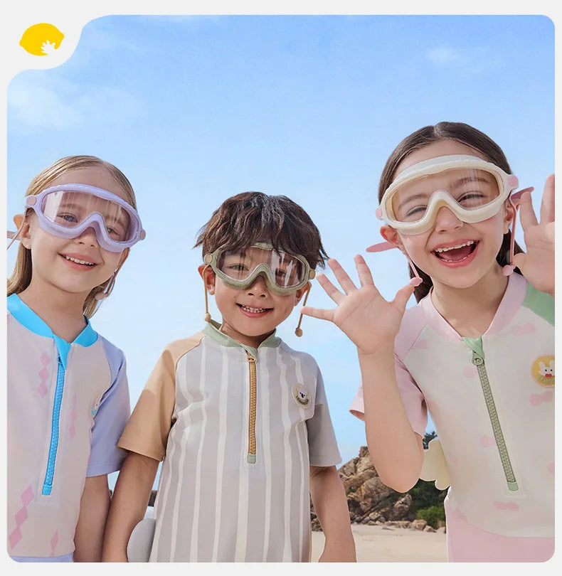 Kính bơi trẻ em chống mờ, chống tia UV kèm nút tai