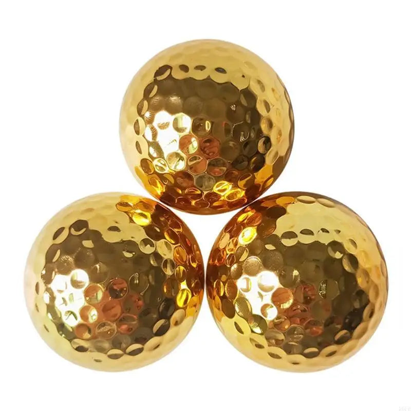 4.26cm Gold Plated Golf Ball - Indoor &amp; Outdoor Practice