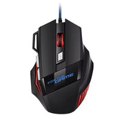 USB Wired Gaming Mouse 7-Color Backlight 5500 DPI Adjustable Optical Mice Ergonomic Computer Mouse for Desktop Laptop PC Gamer