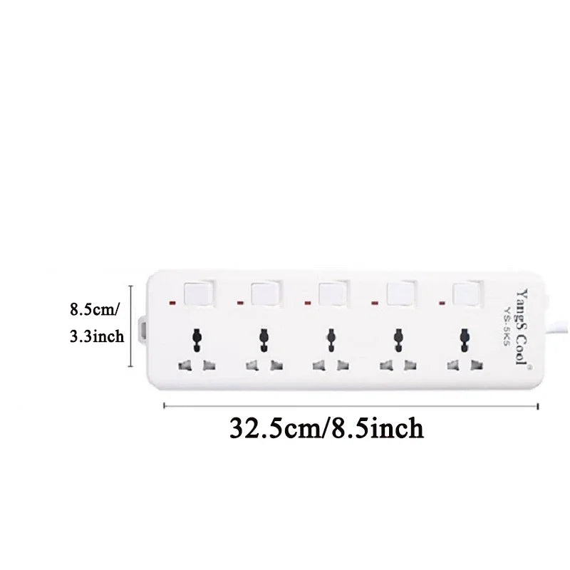 Ổ cắm đa năng 4in1 quốc tế, dây 1.5m, công suất cao - Daisan Mart