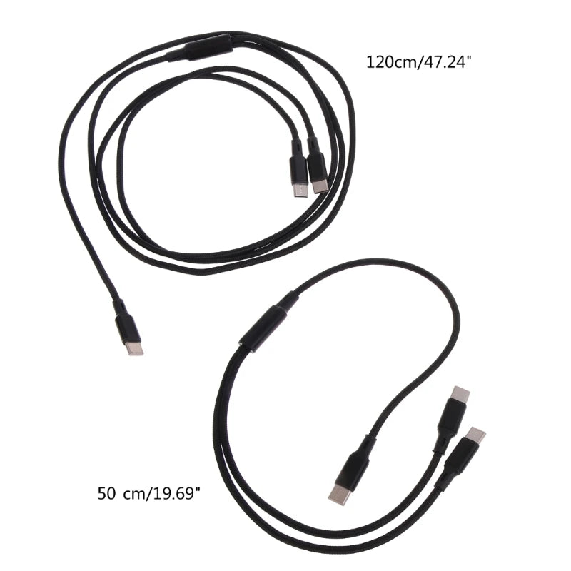 Cáp Sạc Đa Năng 2in1 USB-C Tốc Độ Cao - Daisan Mart