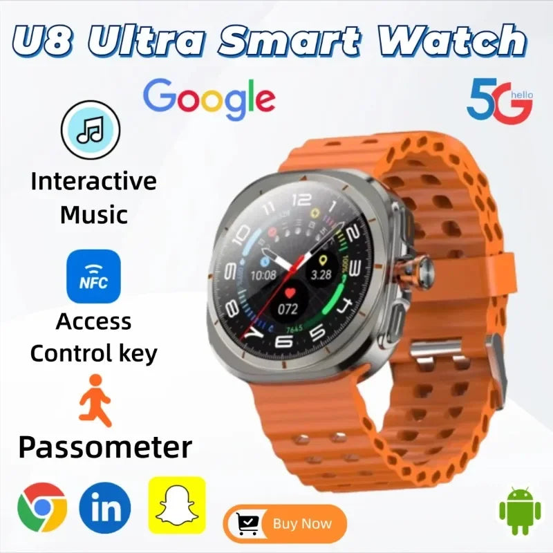SmartWatch Ultra 5G - Màn hình AMOLED, Camera 8MP IP68