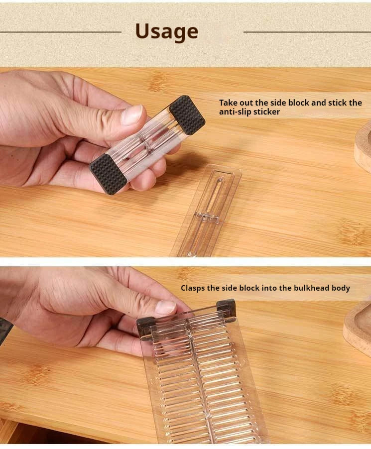 Ngăn Chia Ngăn Kéo Đa Năng Điều Chỉnh Đựng Đồ Dùng