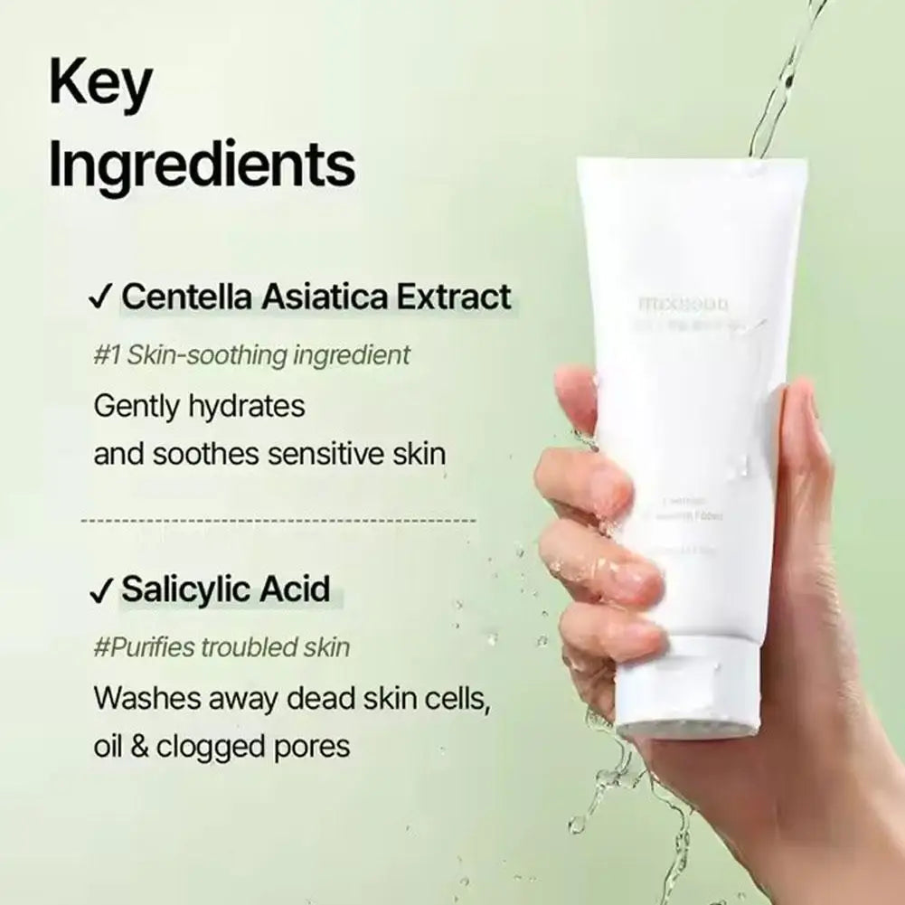 MIXSOON Centella Asiatica Facial Cleanser Oil-Control Deep Cleansing Moisturizing Gentle Skin Care Soy-based Facial Cleanser