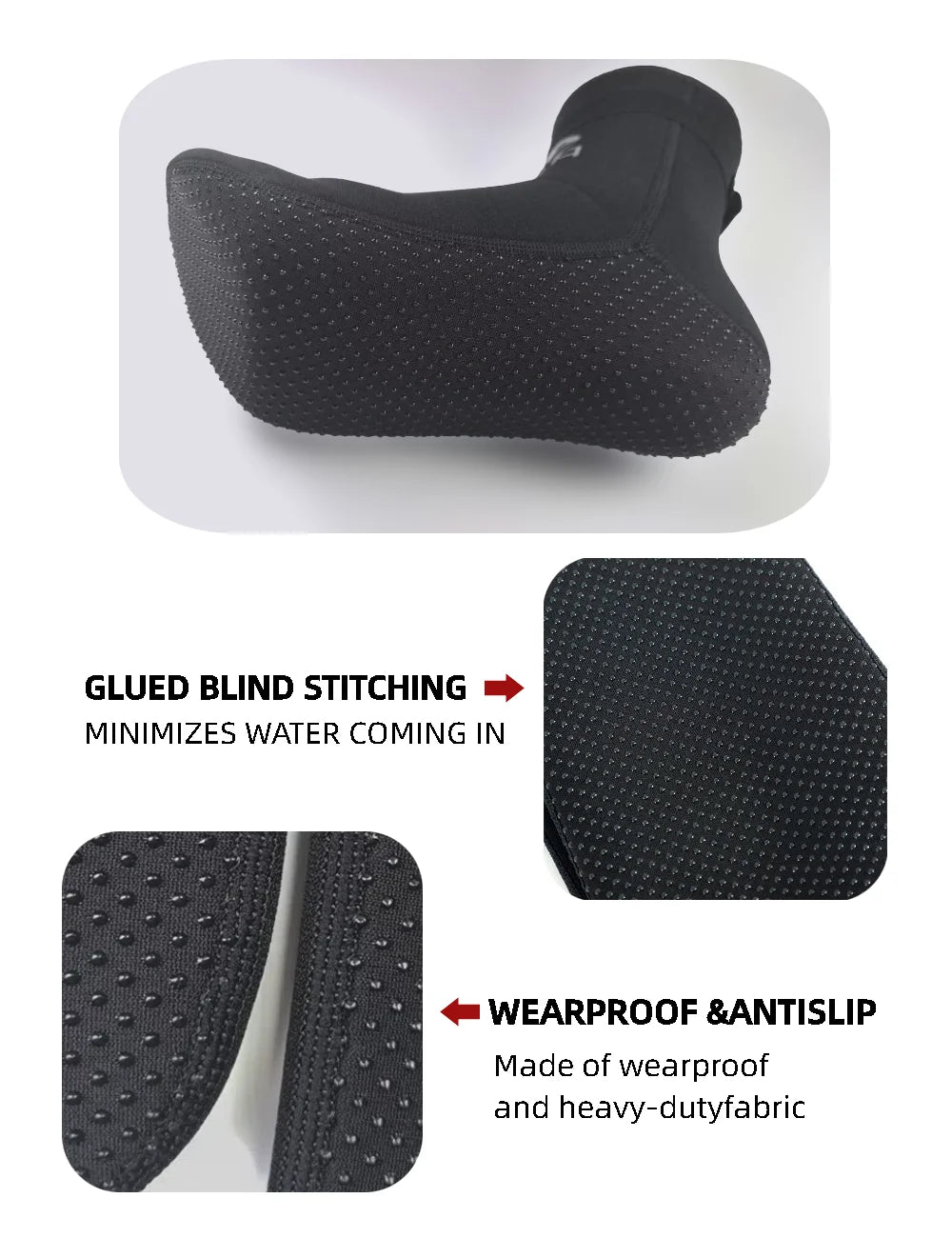 3mm Neoprene Socks Wetsuit Shoes Non Slip Surf Swim Fins Socks Warm Beach Boots for Snorkeling Diving Water Sports